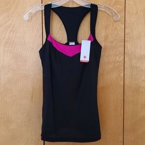 RBX Shasta athletic tank top built-in bra size small